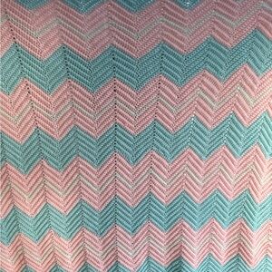 Vintage handmade acrylic throw